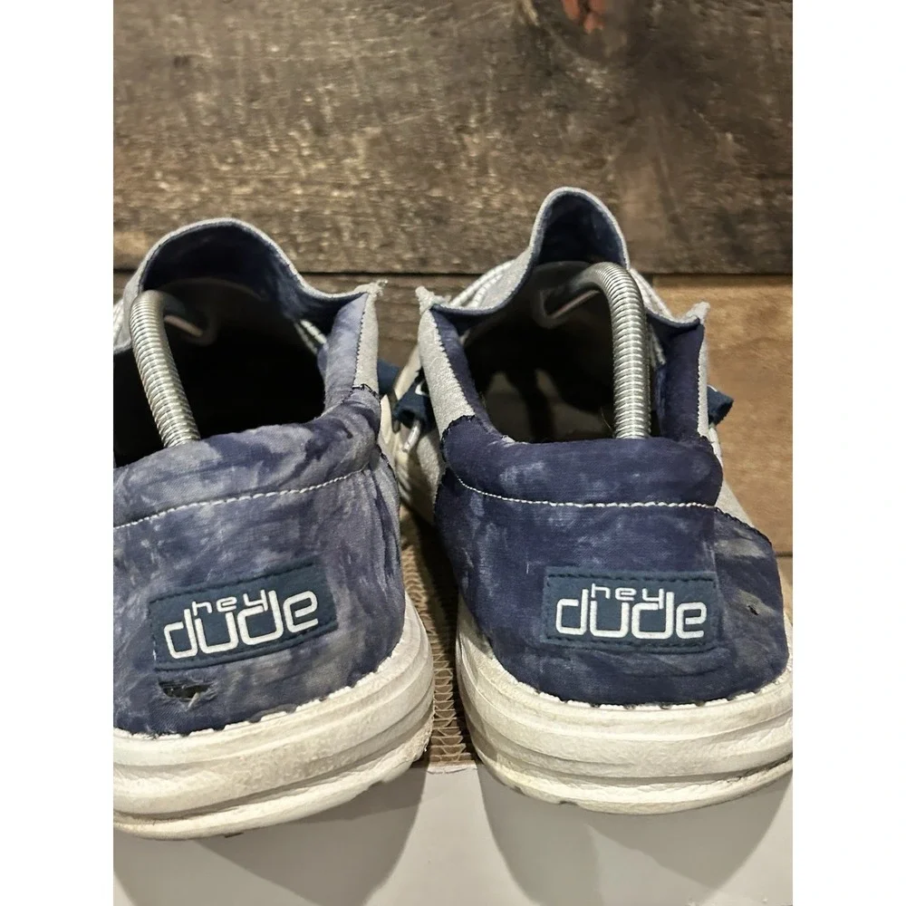 Hey‎ Dude Wally Funk Men Size 13 Indigo Tie Dye Comfort Slip On